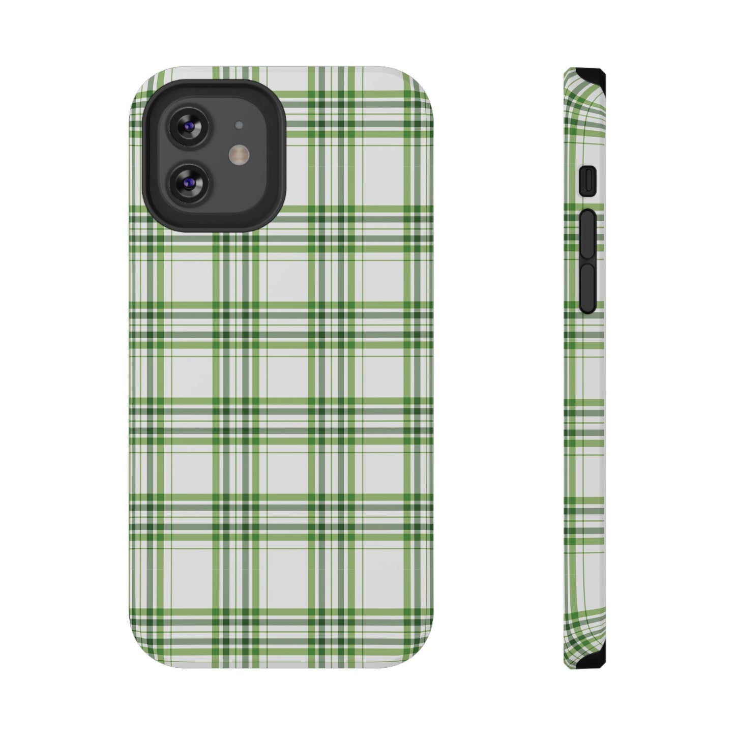 Impact-Resistant Phone Case -St. Patrick's Day Plaid