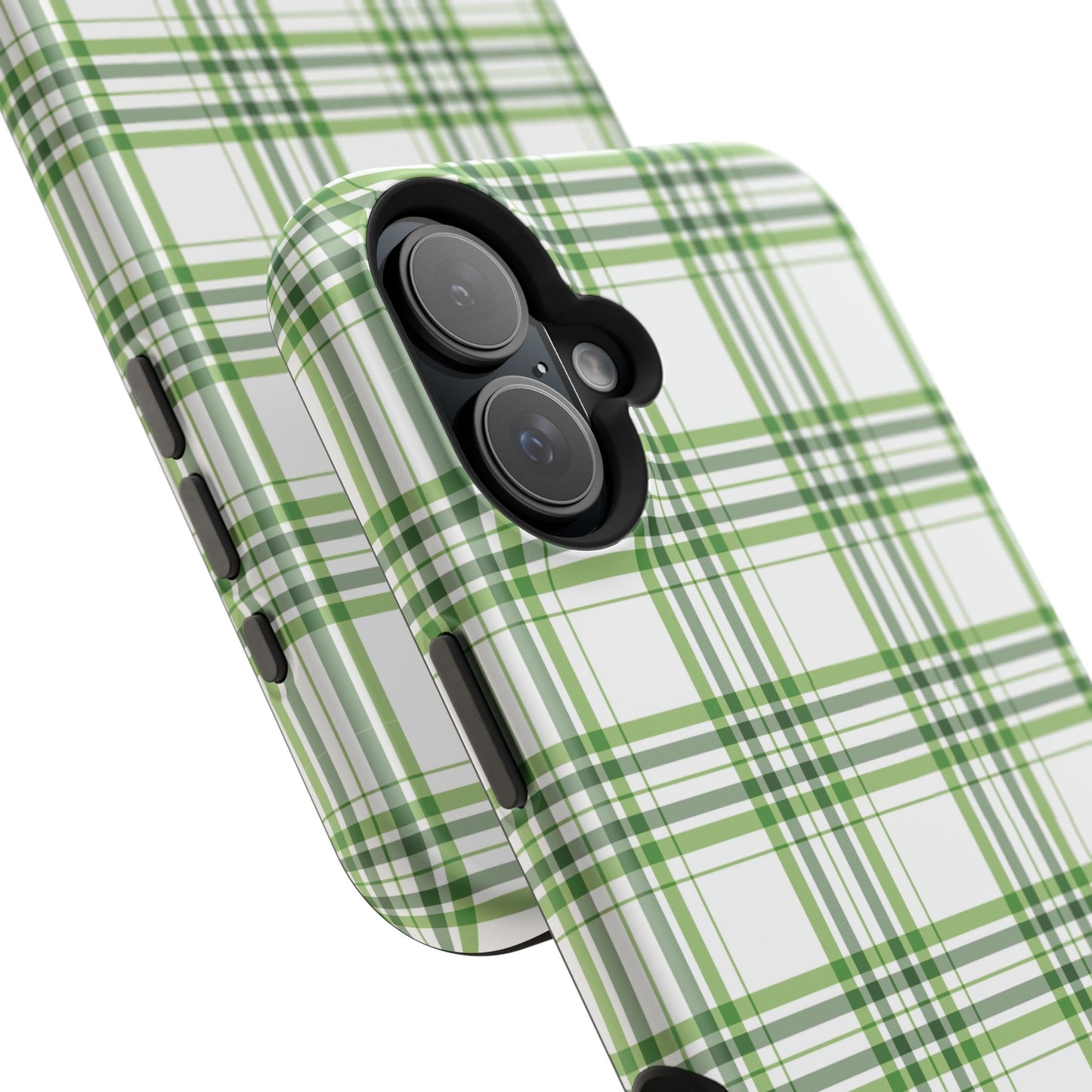 Impact-Resistant Phone Case -St. Patrick's Day Plaid