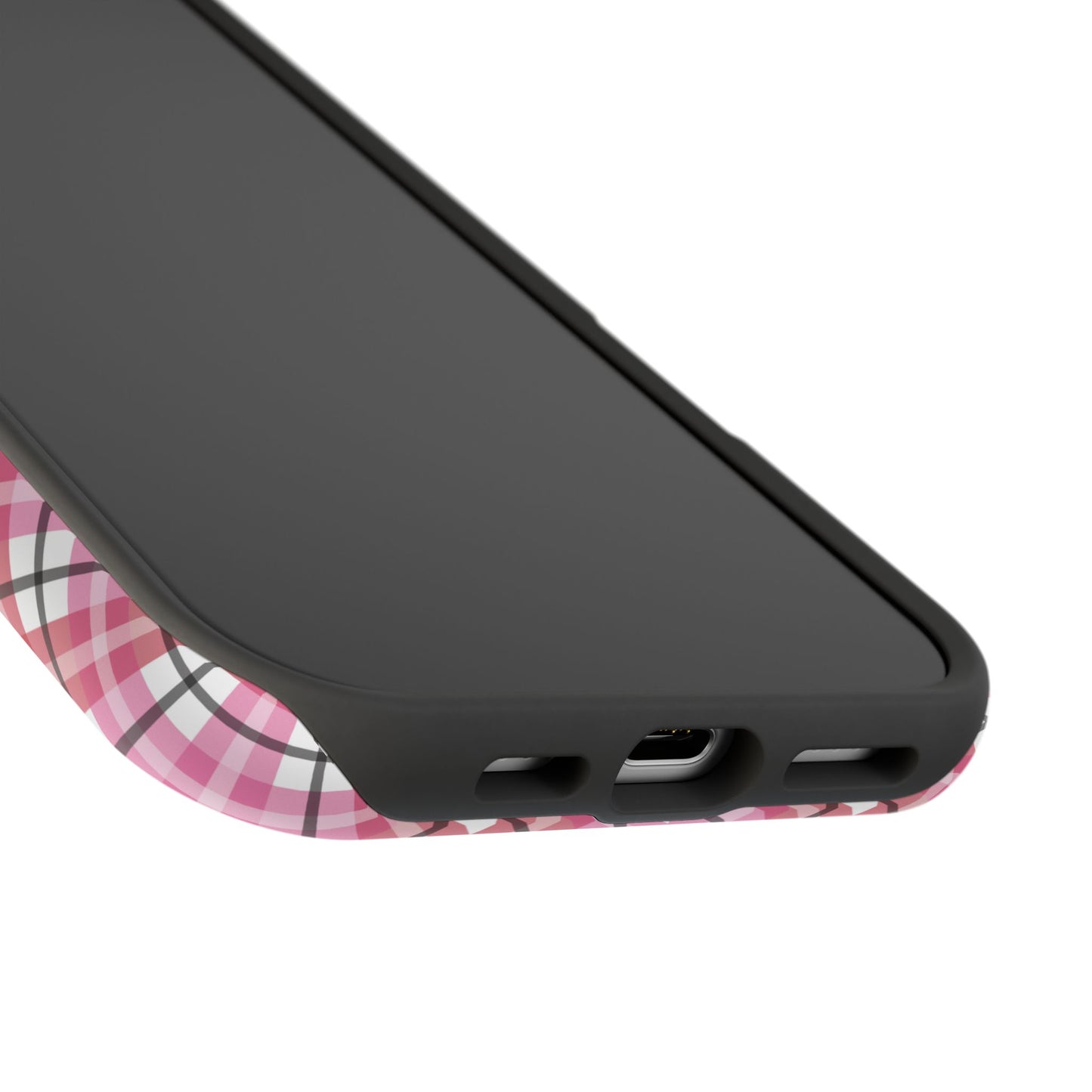 Impact-Resistant Phone Case - Valentine Plaid