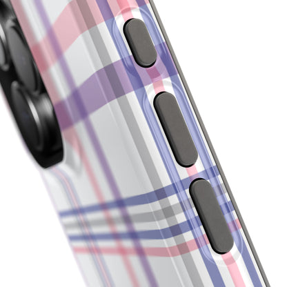 Impact-Resistant Cases - Spring Plaid Pink Purple