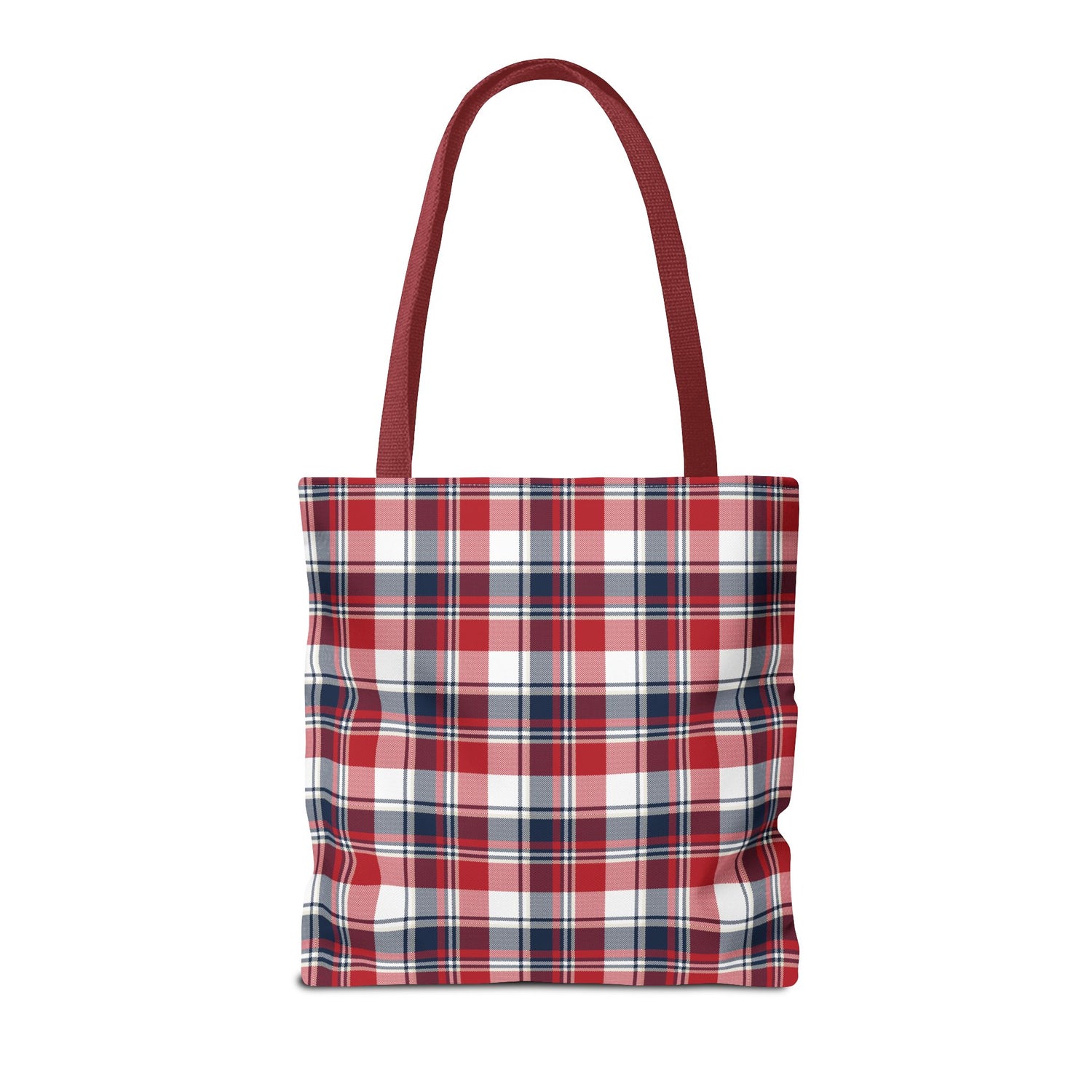 4th of July Plaid Tote Bag