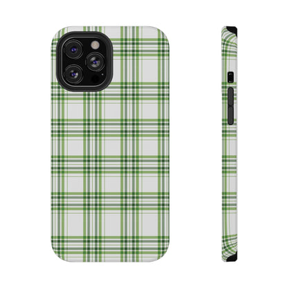 Impact-Resistant Phone Case -St. Patrick's Day Plaid