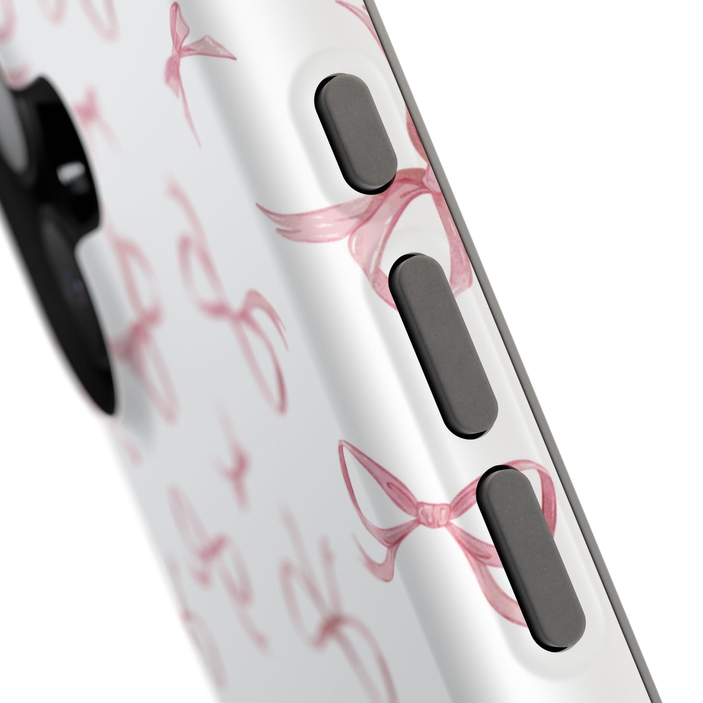 Impact-Resistant Phone Case - Coquette Bows Pink