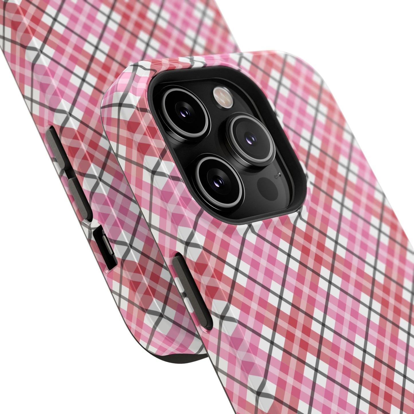 Impact-Resistant Phone Case - Valentine Plaid