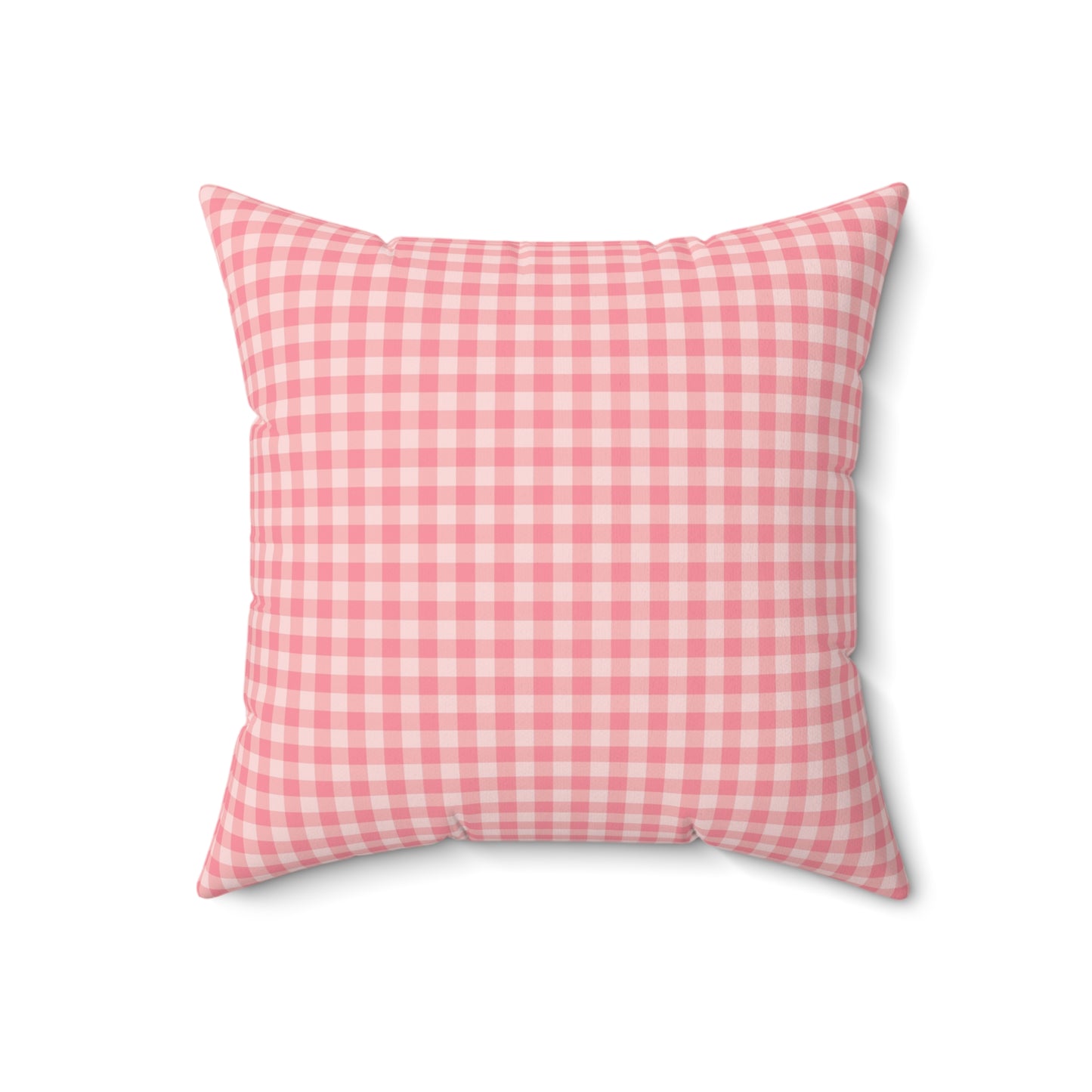 Spun Polyester Square Pillow with Removable Cover Hedgehog Playdate Polka Dots Gingham