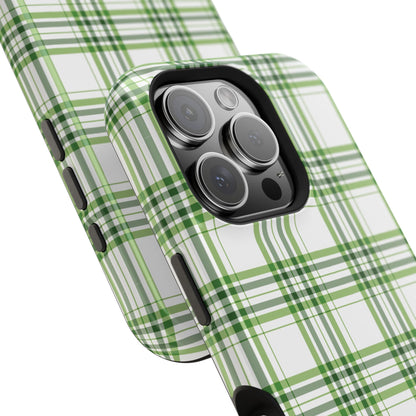 Impact-Resistant Phone Case -St. Patrick's Day Plaid