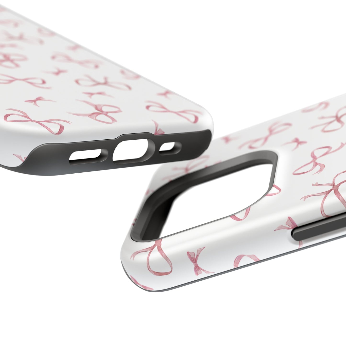 Impact-Resistant Phone Case - Coquette Bows Pink