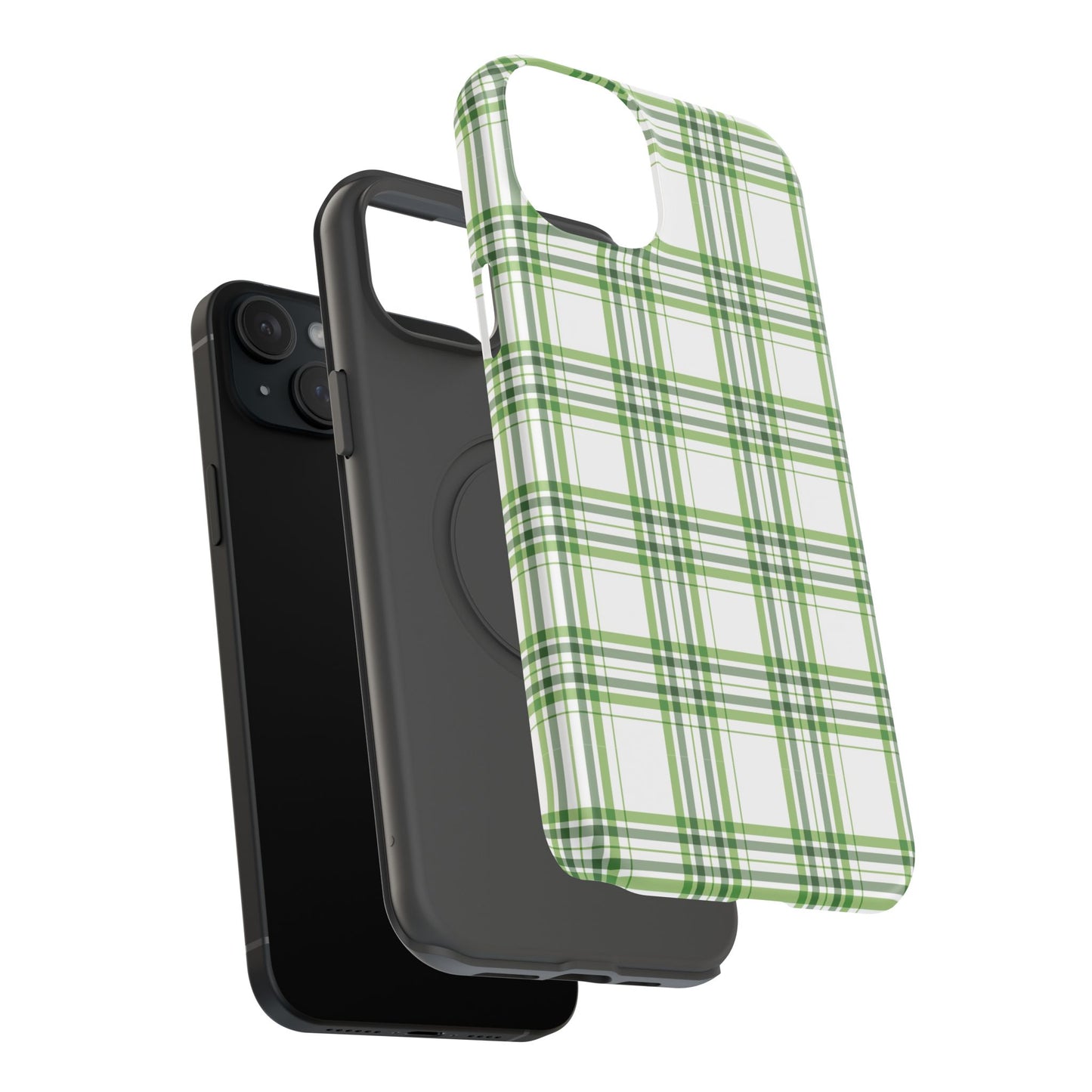 Impact-Resistant Phone Case -St. Patrick's Day Plaid