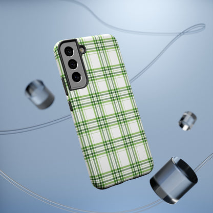 Impact-Resistant Phone Case -St. Patrick's Day Plaid