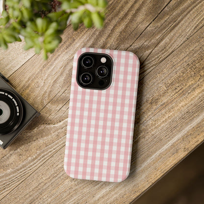 Impact-Resistant Cases -Pink Gingham