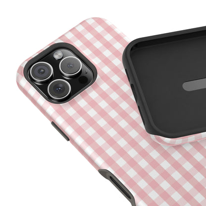 Impact-Resistant Cases -Pink Gingham