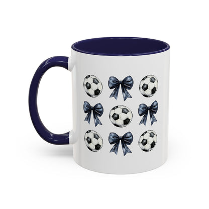 Accent Coffee Mug (11, 15oz)- Coquette Soccer