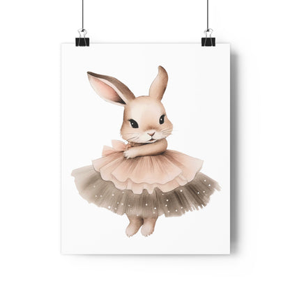 Giclée Art Print Watercolor Ballerina Bunnies 2