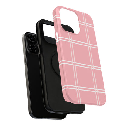 Impact-Resistant Phone Case -Girly Plaid