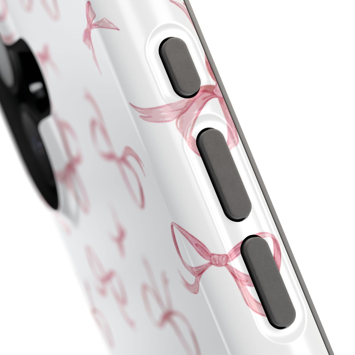 Impact-Resistant Phone Case - Coquette Bows Pink