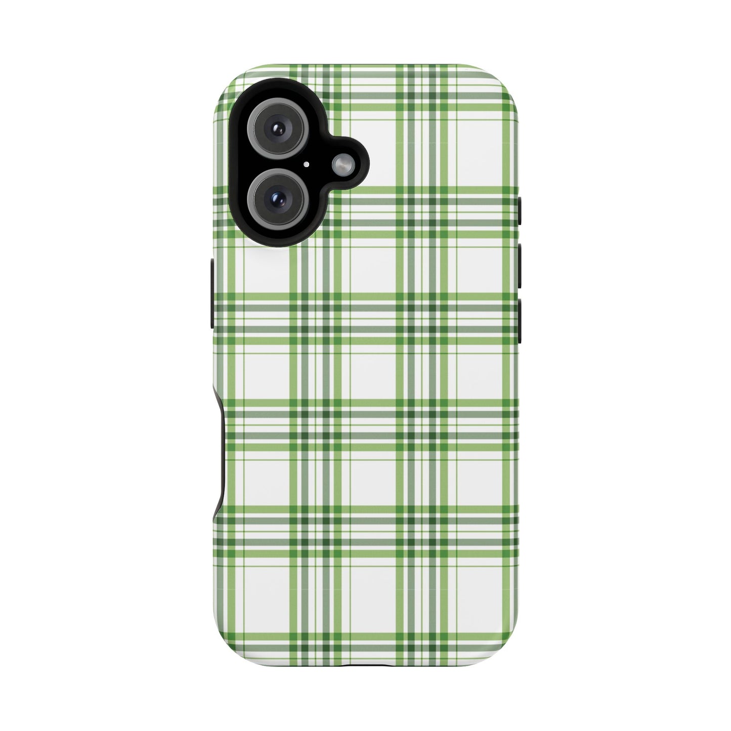 Impact-Resistant Phone Case -St. Patrick's Day Plaid