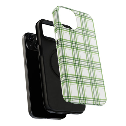 Impact-Resistant Phone Case -St. Patrick's Day Plaid