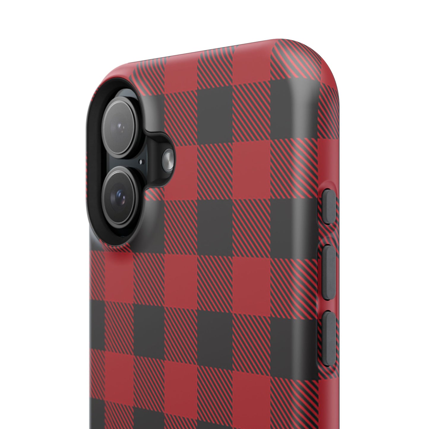 Impact-Resistant Phone Case-Red Black Buffalo Plaid