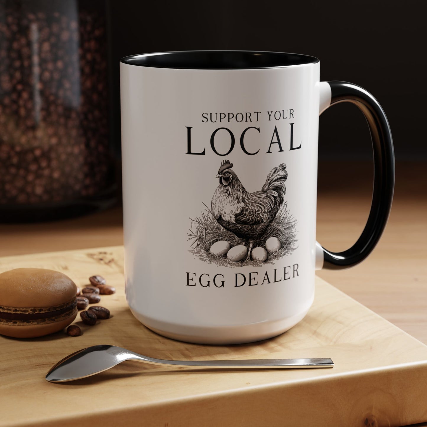 Accent Coffee Mug (11, 15oz)- Egg Dealer