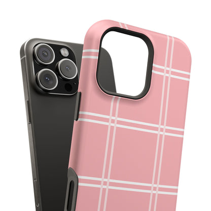 Impact-Resistant Phone Case -Girly Plaid