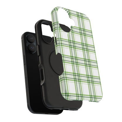 Impact-Resistant Phone Case -St. Patrick's Day Plaid