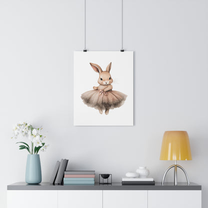 Giclée Art Print Watercolor Ballerina Bunnies 3