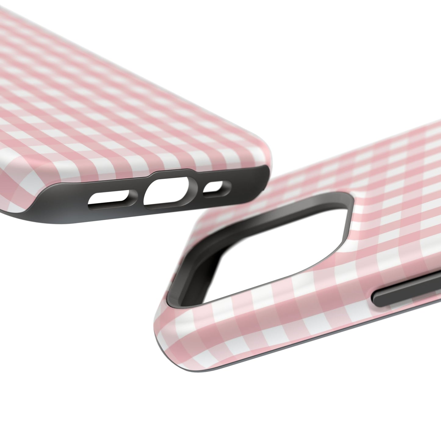 Impact-Resistant Cases -Pink Gingham