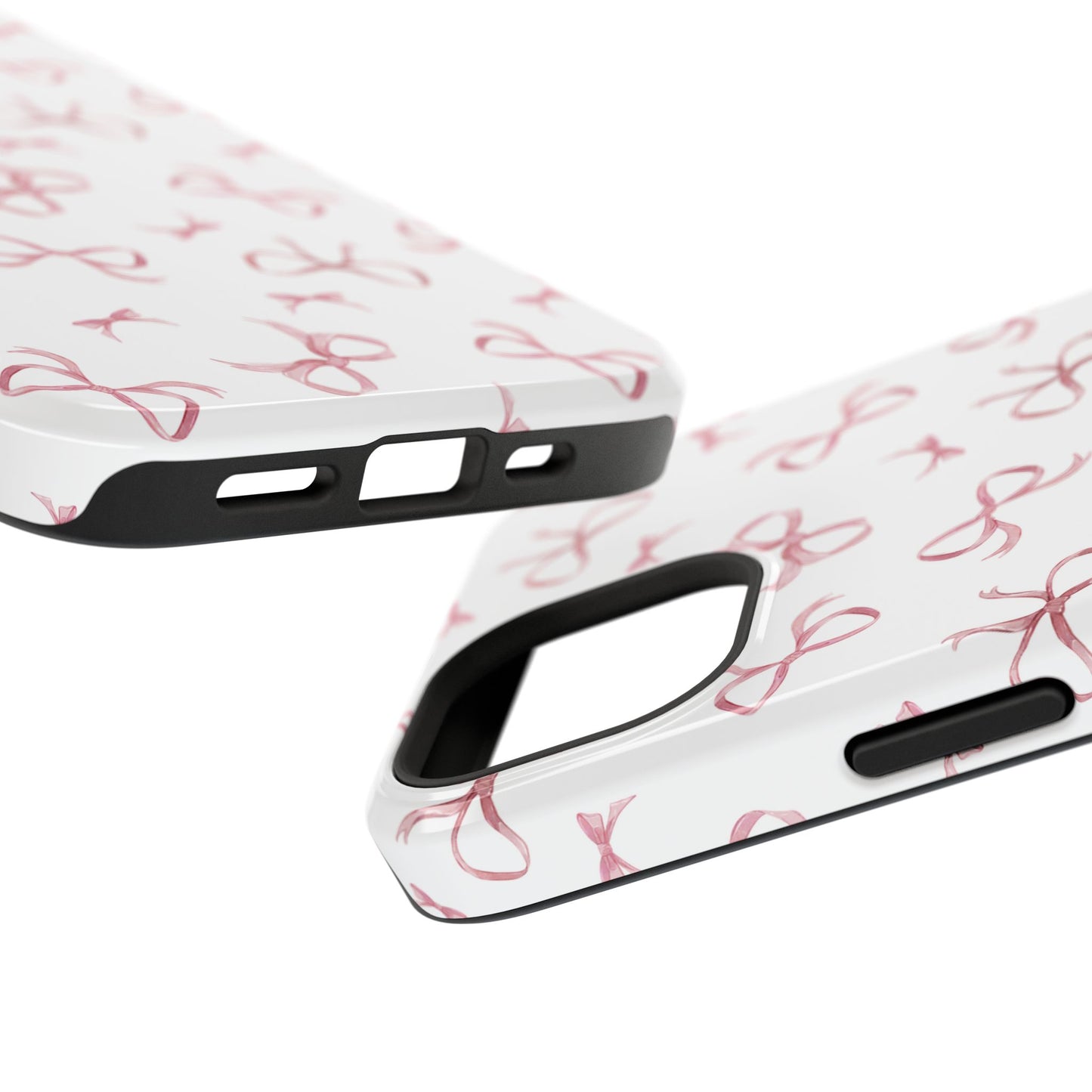 Impact-Resistant Phone Case - Coquette Bows Pink