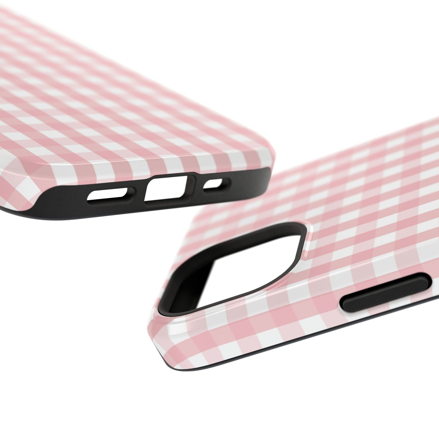 Impact-Resistant Cases -Pink Gingham