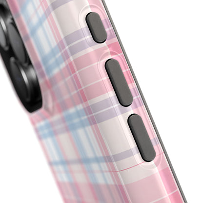 Impact-Resistant Cases-Spring Plaid Pink Blue