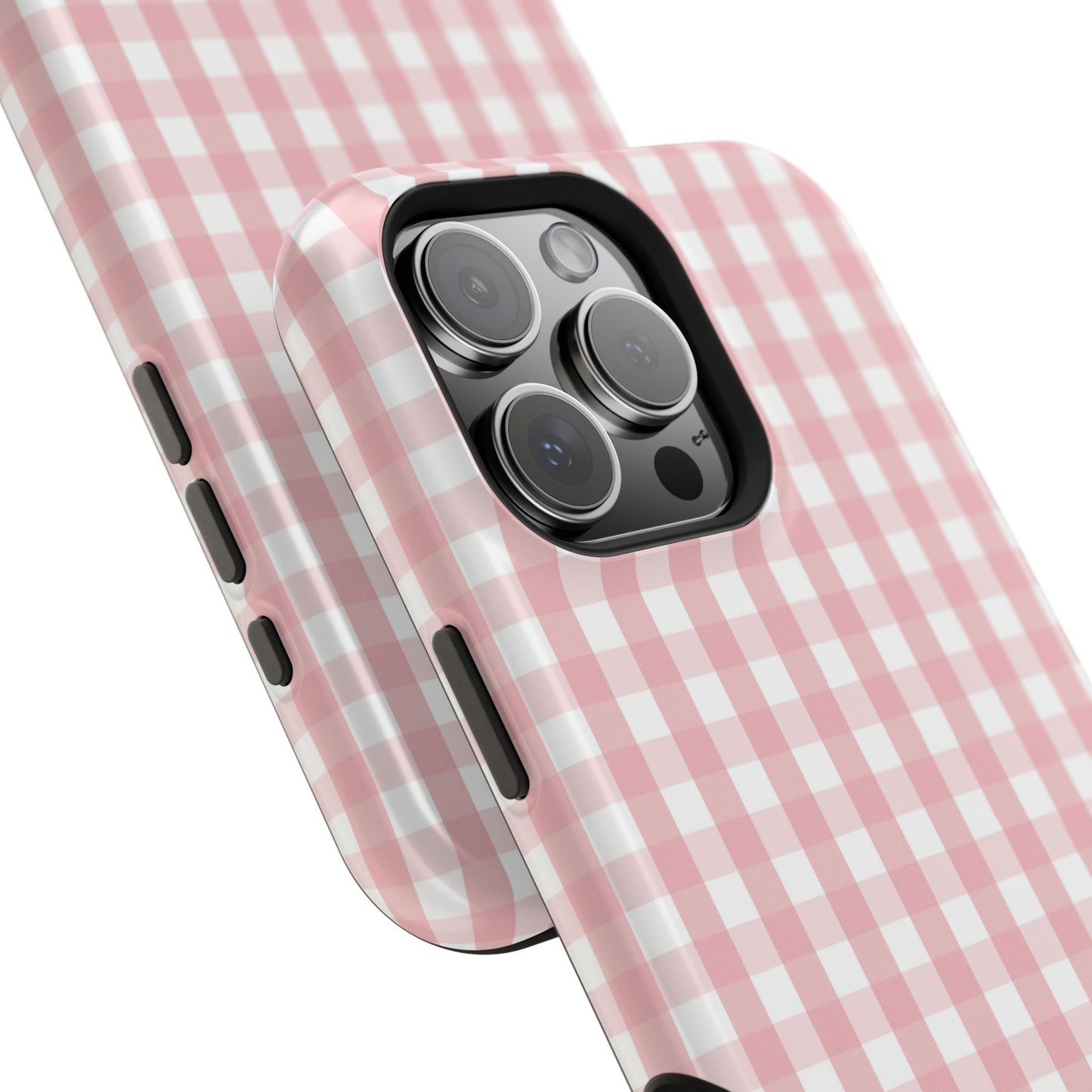 Impact-Resistant Cases -Pink Gingham