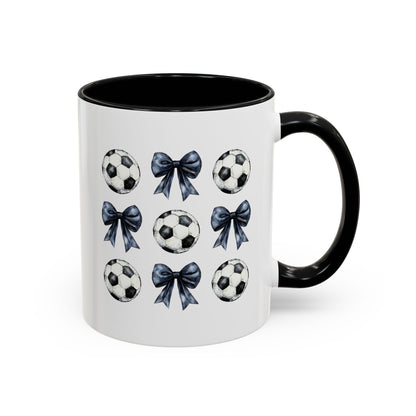 Accent Coffee Mug (11, 15oz)- Coquette Soccer