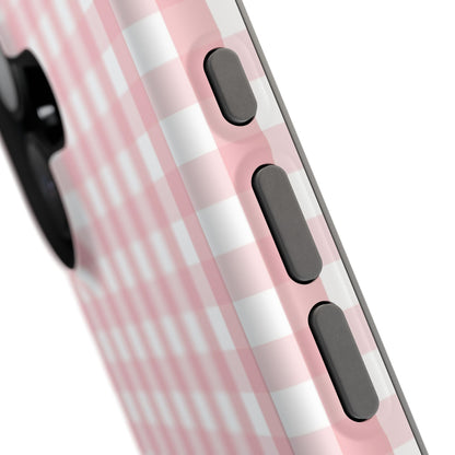 Impact-Resistant Cases -Pink Gingham