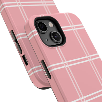 Impact-Resistant Phone Case -Girly Plaid