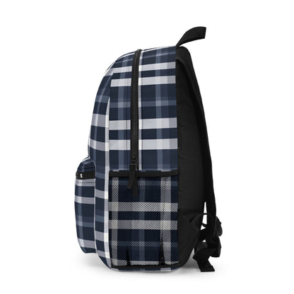 Backpack- Preppy Blue Plaid