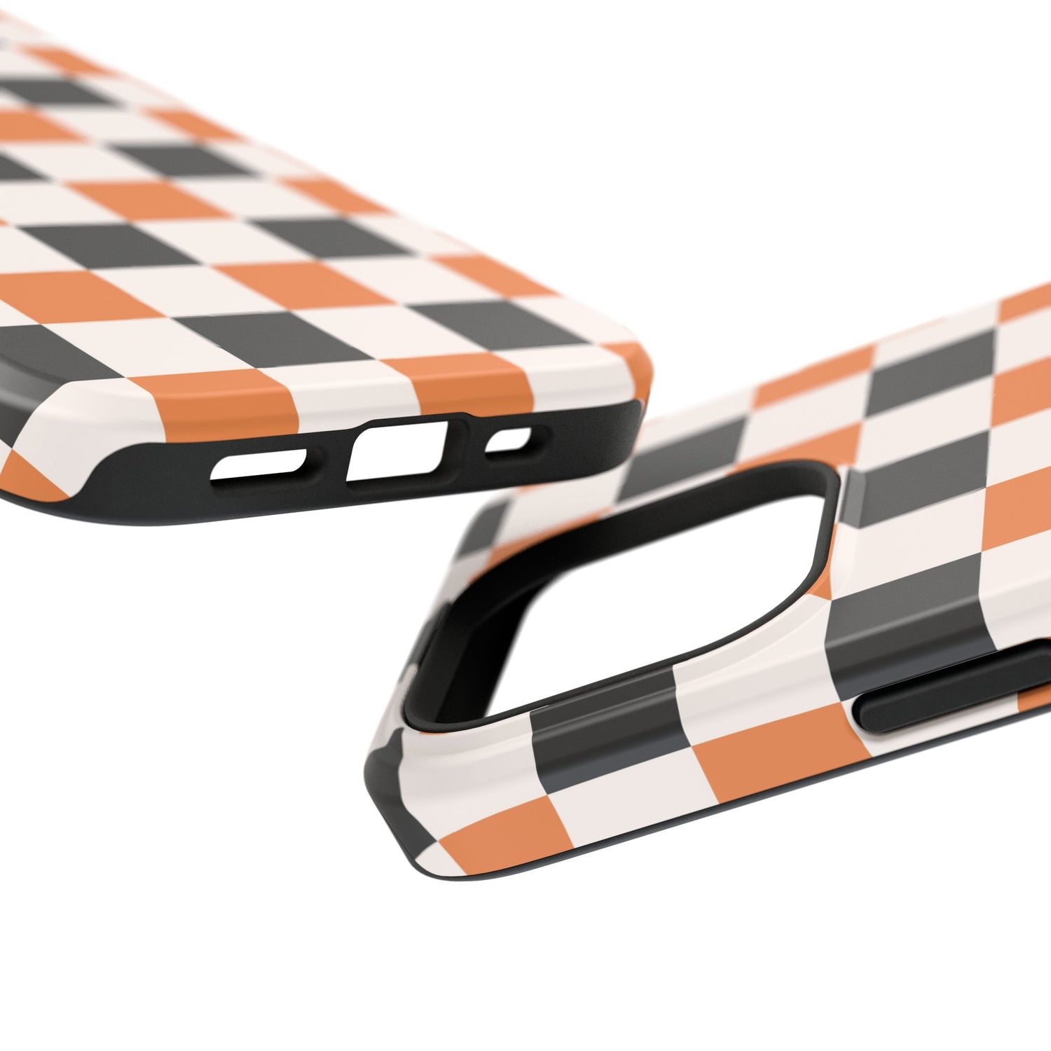 Trendy Halloween Checkerboard Phone Case | Impact-Resistant, iPhone, Samsung