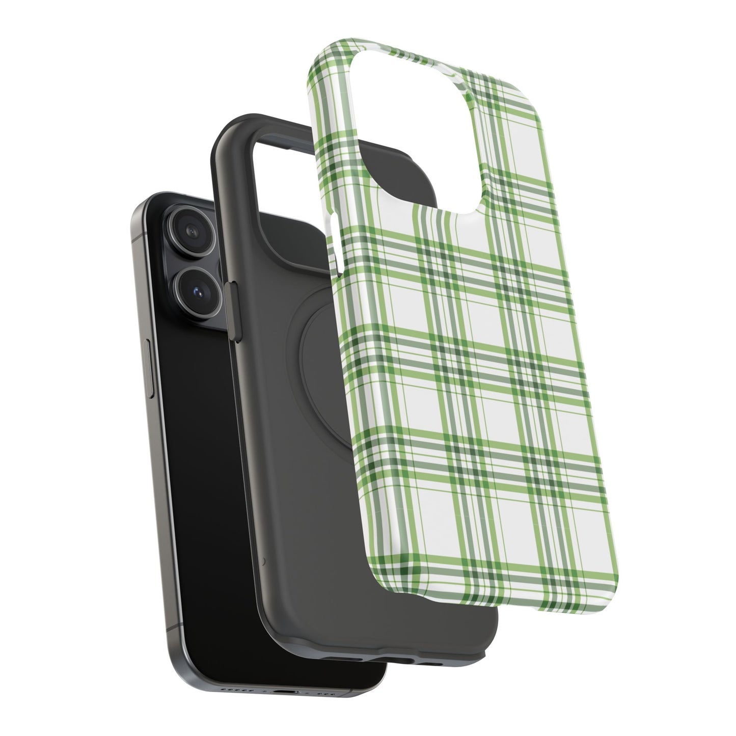 Impact-Resistant Phone Case -St. Patrick's Day Plaid