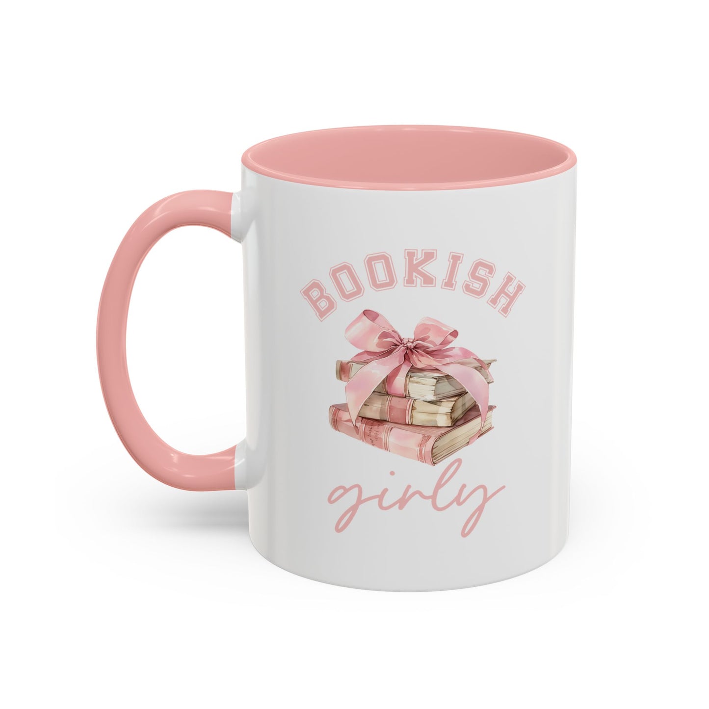 Accent Coffee Mug (11, 15oz)- Bookish Girly