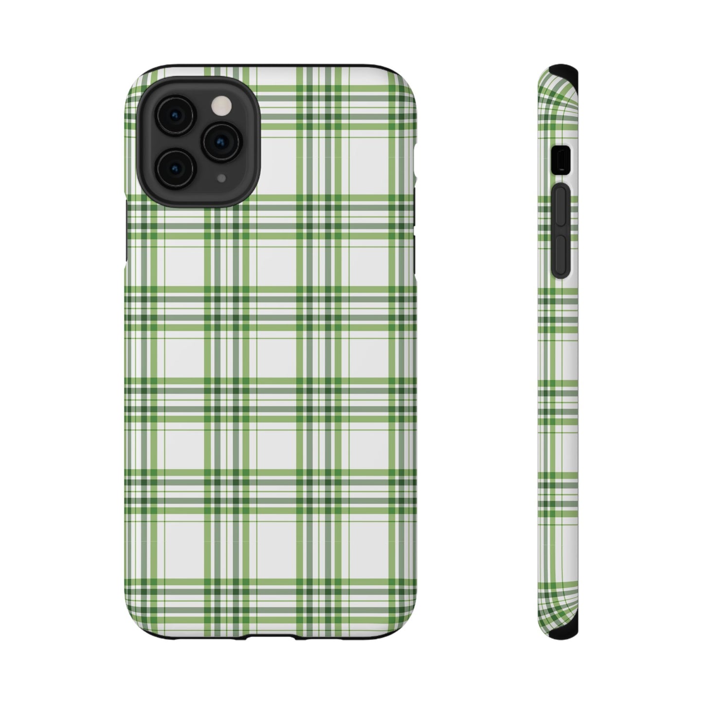 Impact-Resistant Phone Case -St. Patrick's Day Plaid