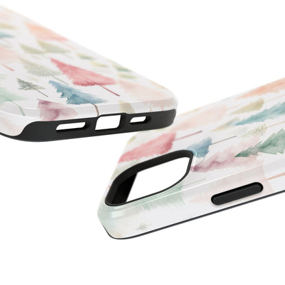 Watercolor Christmas Trees Impact-Resistant Phone Case