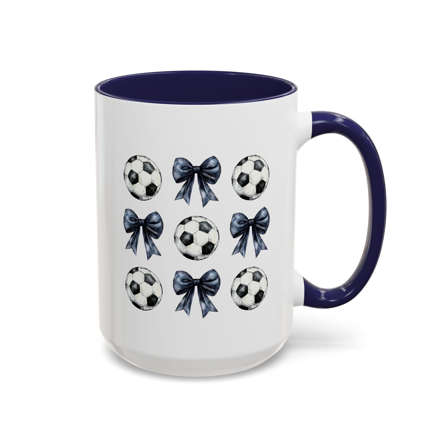 Accent Coffee Mug (11, 15oz)- Coquette Soccer