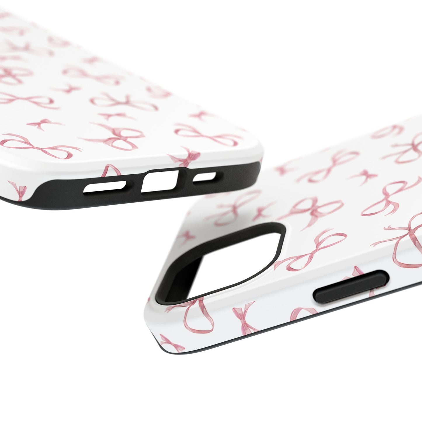 Impact-Resistant Phone Case - Coquette Bows Pink