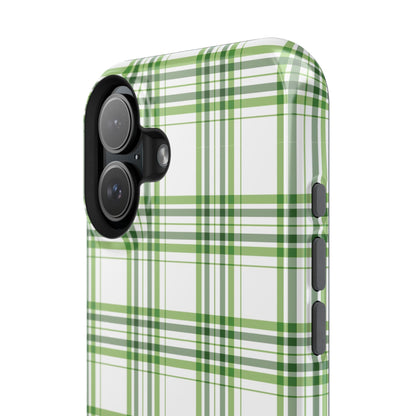 Impact-Resistant Phone Case -St. Patrick's Day Plaid