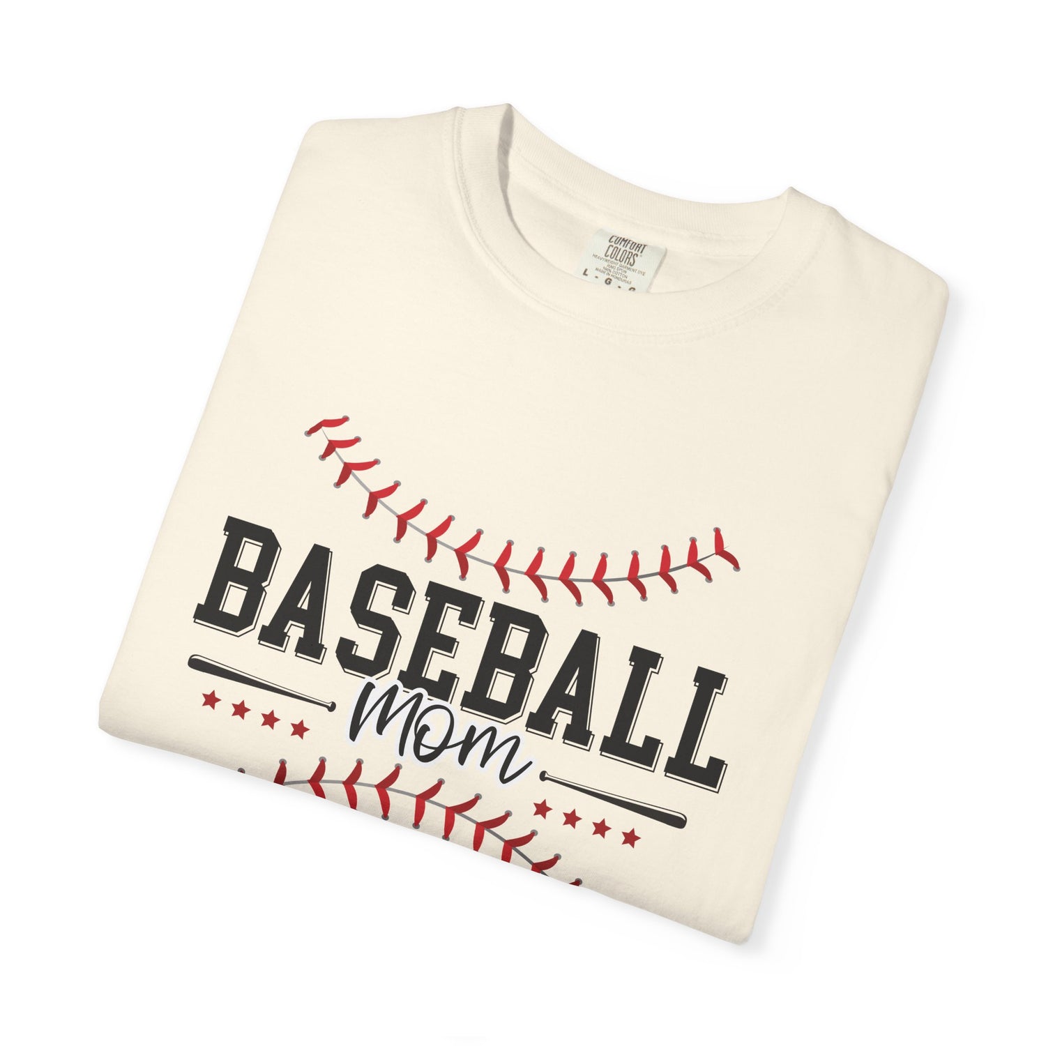 Baseball Mom T-Shirt, Unisex Garment-Dyed Tee, Perfect for Game Days, Mother's Day Gift, Casual Wear, Soft Cotton Tee