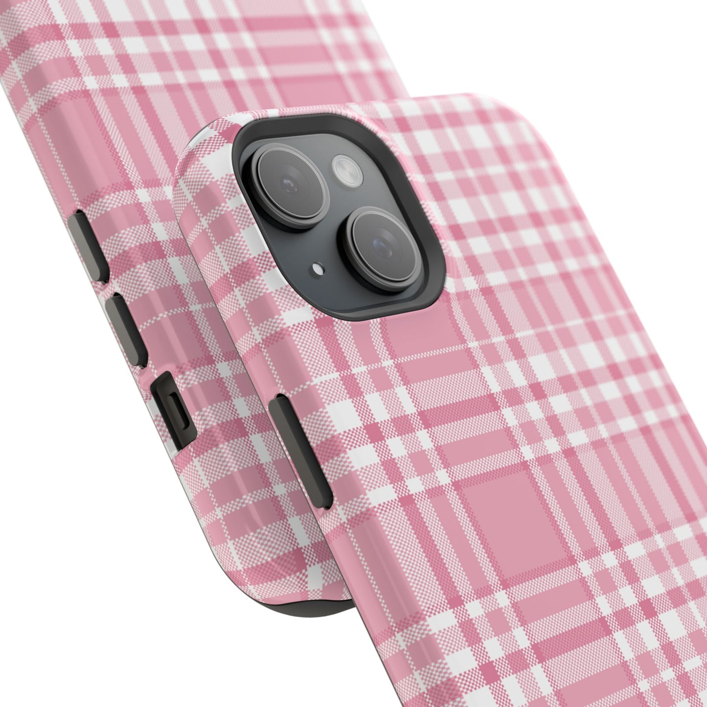 Impact-Resistant Phone Case - Easter Plaid Pink