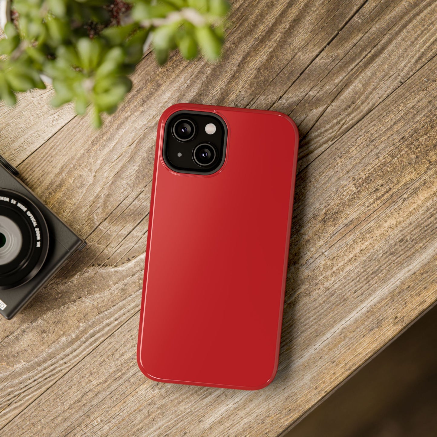 Impact-Resistant Phone Case - Lipstick Red