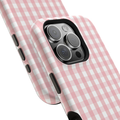 Impact-Resistant Cases -Pink Gingham