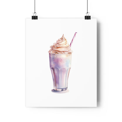 Giclée Art Print Watercolor Candy Land Milkshake