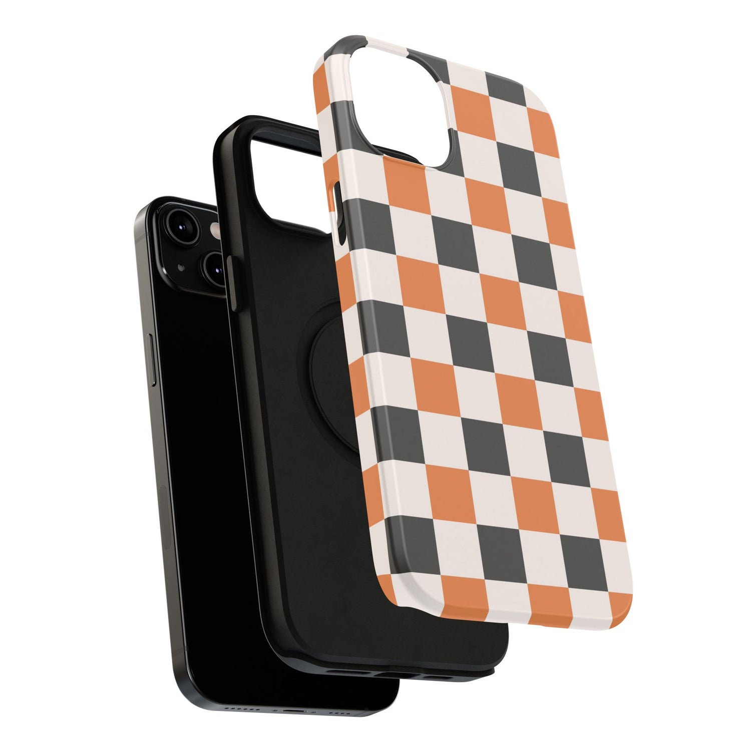 Trendy Halloween Checkerboard Phone Case | Impact-Resistant, iPhone, Samsung