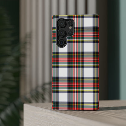 Christmas Holiday Tartan Plaid Impact-Resistant Phone Case, Holiday Phone Case, Fashion Phone Case, iPhone, Samsung Case